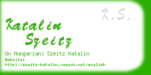 katalin szeitz business card